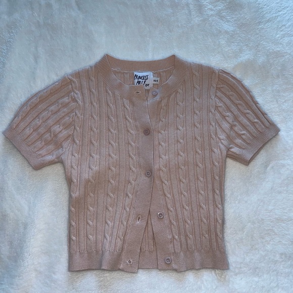 Pink Princess Polly Savana Cropped Cardigan - Picture 3 of 6